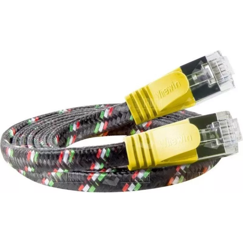 Wirewin Triotronik Cat6 1m gelbes U/FTP STP RJ45 Patchkabel PKW-TOUGH-STP-K6 1.0 GE