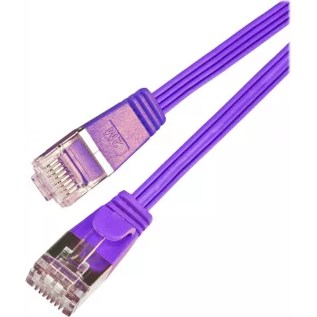 Wirewin Triotronik Cat6 U/FTP Slim Ethernet Patchkabel, 3 m, RJ-45 Stecker zu Stecker, Kupfer, Violett PKW-STP-SLIM-KAT6 3.0 VT