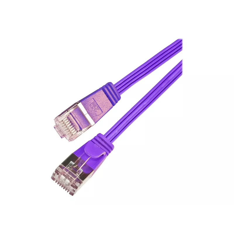 Wirewin Triotronik Cat6 U/FTP Slim Ethernet Patchkabel, 3 m, RJ-45 Stecker zu Stecker, Kupfer, Violett PKW-STP-SLIM-KAT6 3.0 VT