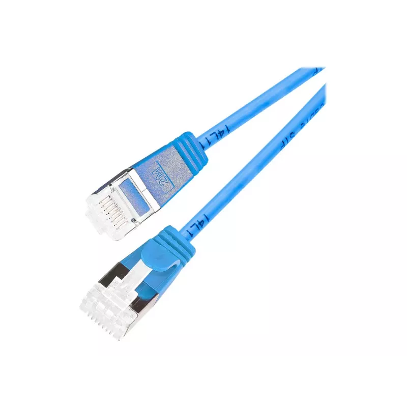 Wirewin Light Patchkabel Rund U/FTP Cat 6a Blau 0,1m Slim PKW-LIGHT-STP-K6A 0.1 BL