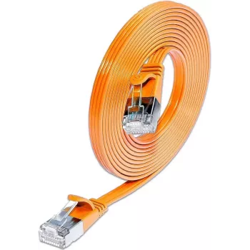 Wirewin Triotronik 0,15m Cat6 U/FTP Patchkabel, RJ-45 auf RJ-45, Orange PKW-STP-SLIM-KAT6 0.15 OR