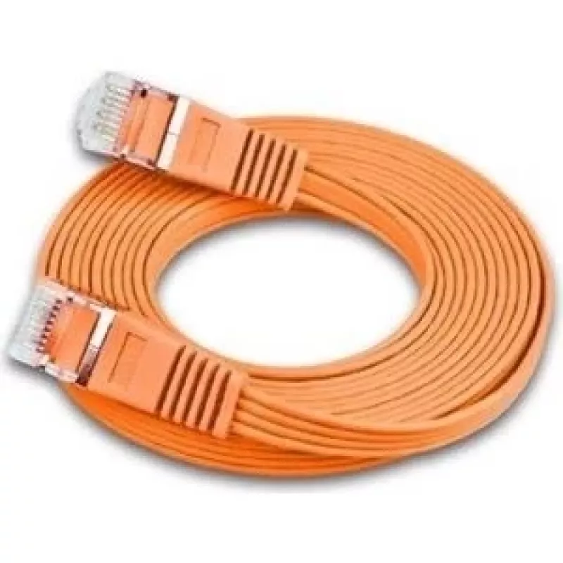 Wirewin Triotronik 0,15m Cat6 U/FTP Patchkabel, RJ-45 auf RJ-45, Orange PKW-STP-SLIM-KAT6 0.15 OR