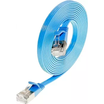 Wirewin Triotronik Cat6 U/FTP Slim Ethernet Patchkabel, 0,75m, RJ45 Stecker zu Stecker, Blau PKW-STP-SLIM-KAT6 0.75 BL