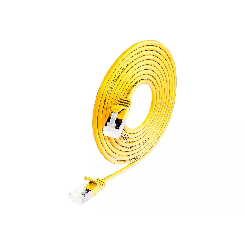 Wirewin Cat 6a U/FTP Slim Ethernet Patchkabel, Gelb, 0,5 m PKW-LIGHT-STP-K6A 0.5 GE