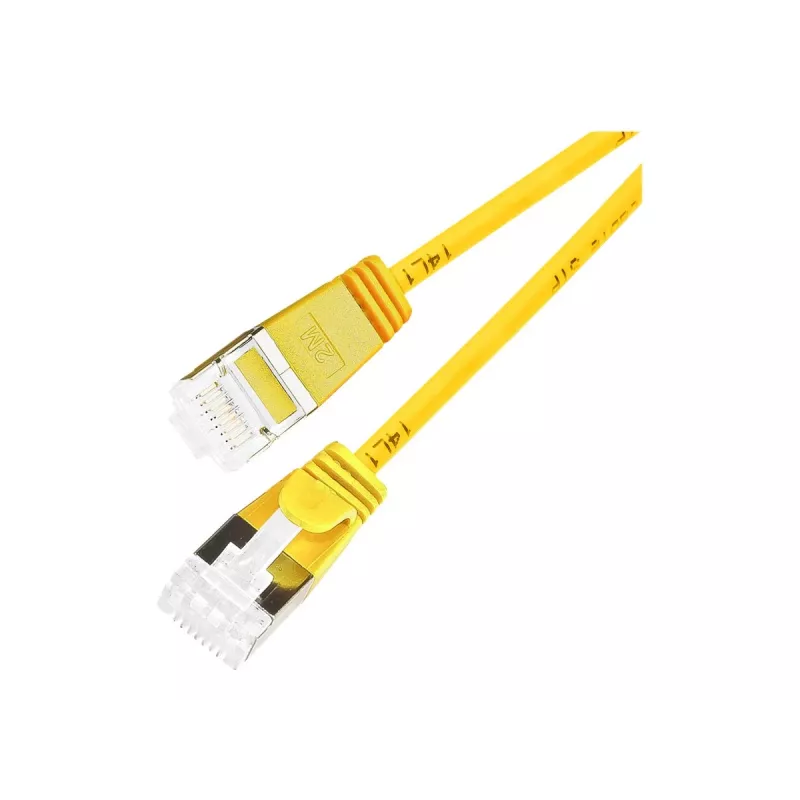 Wirewin Cat 6a U/FTP Slim Ethernet Patchkabel, Gelb, 0,5 m PKW-LIGHT-STP-K6A 0.5 GE