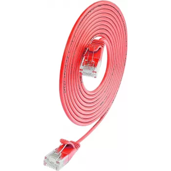 Wirewin Cat.6 Slim-Light Patchkabel U/UTP 1,0 m Rot PKW-LIGHT-K6 1.0 RT