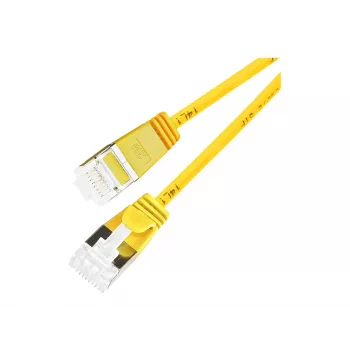 Wirewin Slim Round U/FTP Cat 6a Patchkabel, 7,0 m, Gelb, PoE, 10 Gbps PKW-LIGHT-STP-K6A 7.0 GE
