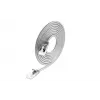 Wirewin PKW-LIGHT-STP-K6A 5.0 Cat 6a U/FTP Slim Round Patchkabel, PoE, 5 m, Grau
