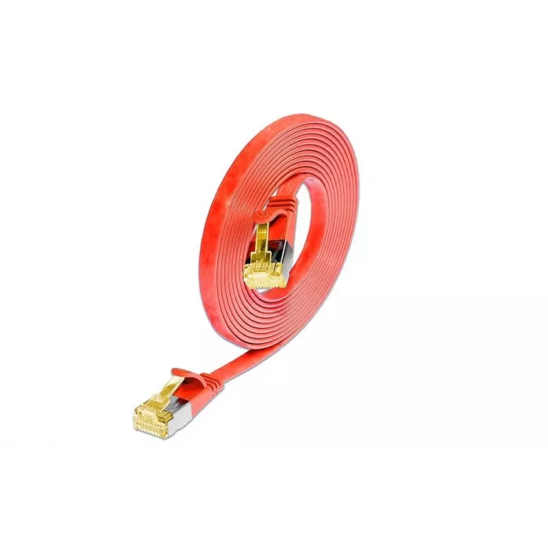 Wirewin Cat6a U/FTP Slim Ethernet Patchkabel, RJ45 Stecker zu Stecker, Rot, 3 m PKW-STP-SLIM-K6A 3.0 RT