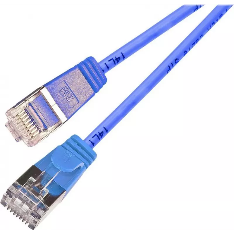 Wirewin Triotronik PKW-LIGHT-STP-K6 1.0 BL Cat6 STP Patchkabel, 1 m, Blau