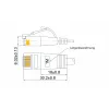 Wirewin Triotronik PKW-LIGHT-STP-K6 1.0 BL Cat6 STP Patchkabel, 1 m, Blau