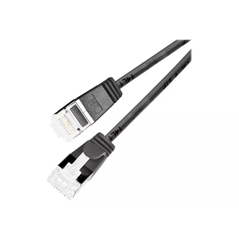 Wirewin Slim Patchkabel U/FTP Cat 6a Schwarz 7,0 m PKW-LIGHT-STP-K6A 7.0 SW