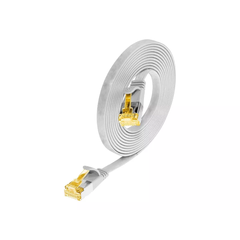 Wirewin Cat6a U/FTP Slim Patchkabel 7m Weiß PKW-STP-SLIM-K6A 7.0 WS