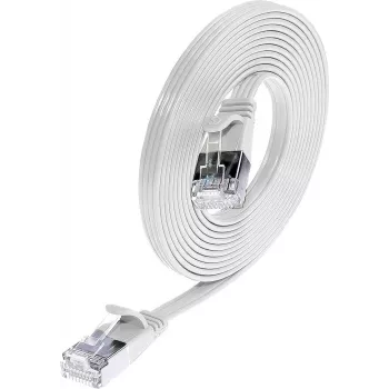 Wirewin Triotronik PKW-STP-SLIM-KAT6 7.5 WS Cat6 U/FTP Slim Netzwerk-Patchkabel, RJ45 Stecker zu Stecker, 7,5 m, Weiß