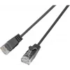 Wirewin Cat.6 SLIM-Light Patchkabel U/UTP 0,5m Schwarz (PKW-LIGHT-K6 0.5 SW)