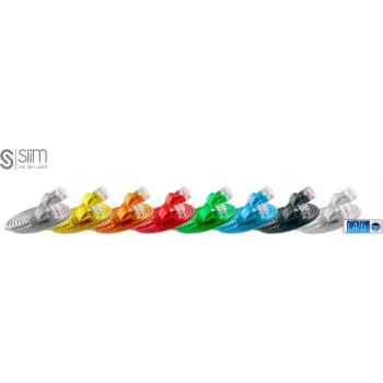 Wirewin SLIM UL6 10 OR - Cat.6 SLIM-Light Kabel, U/UTP, 10 m, Orange PKW-LIGHT-K6 10.0 OR