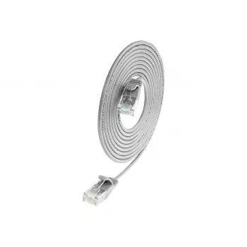 Wirewin SLIM UL6 7,5 m Cat.6 Slim Patchkabel, U/UTP, Grau (PKW-LIGHT-K6 7.5)