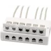 Wirewin 2x 6-Port Aufputzdose für Keystone-Module, Grau, Kunststoff Keystone-System (125460)