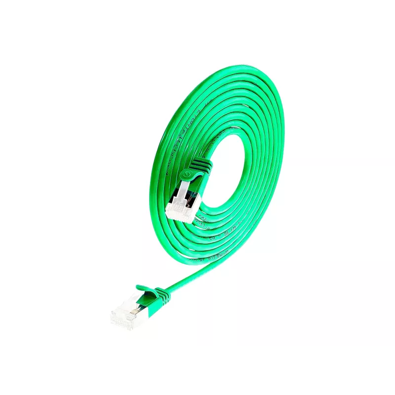 Wirewin Cat 6a U/FTP Slim Patchkabel, 1m, Grün PKW-LIGHT-STP-K6A 1.0 GN