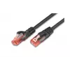 Wirewin PKW-UTP-KAT6 0,5 SW Cat6 U/UTP Netzwerk-Patchkabel, 0,5 m, Schwarz
