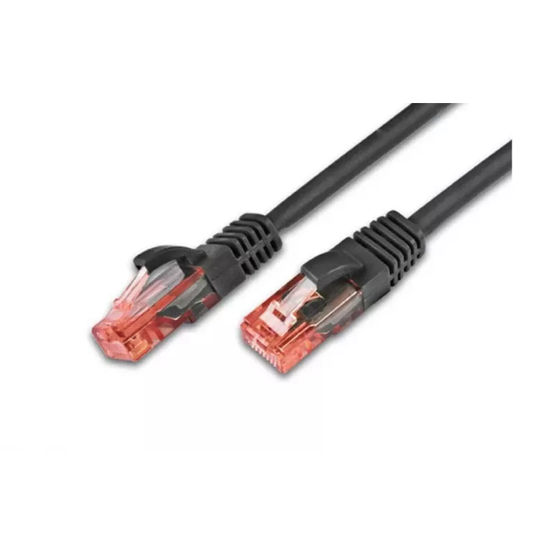 Wirewin PKW-UTP-KAT6 10.0 SW Cat6 U/UTP Netzwerk-Patchkabel, 10 m, Schwarz