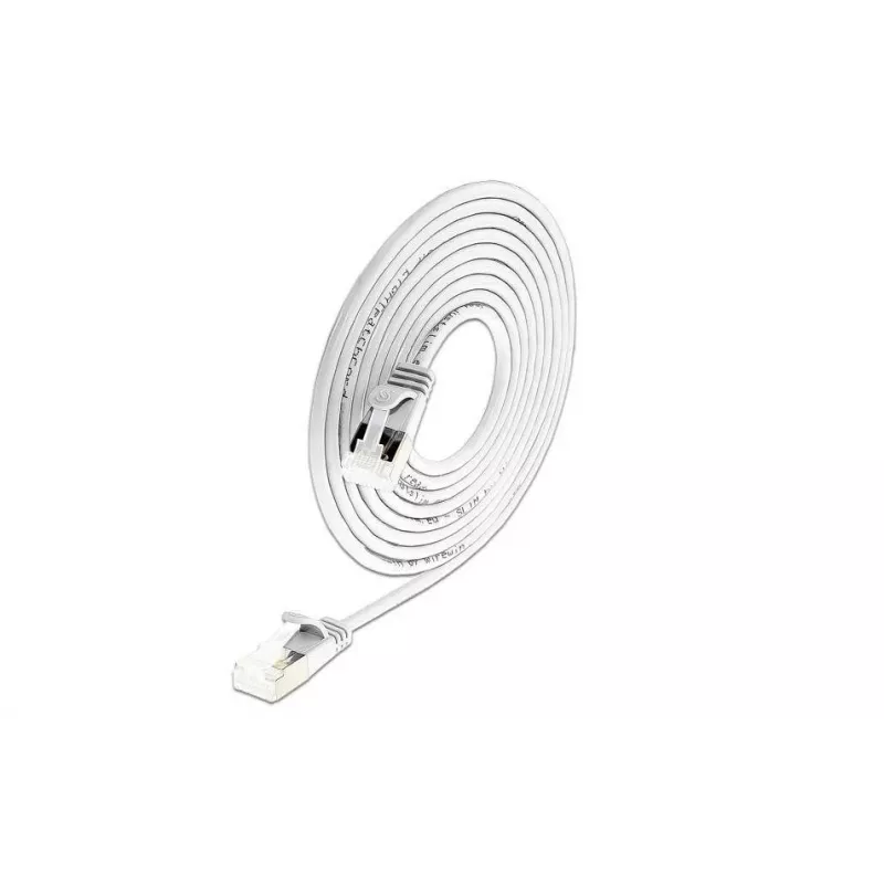 Wirewin Cat 6a U/FTP Slim Rundes Patchkabel 7m Weiß PKW-LIGHT-STP-K6A 7.0 WS