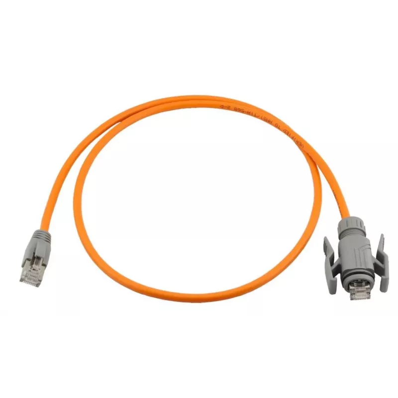 Wirewin Industrial Cat6A S/FTP PUR Patchkabel, IP67 RJ45, 1m, Orange PKW-I1-SF-K6A-PUR 1.0 OR