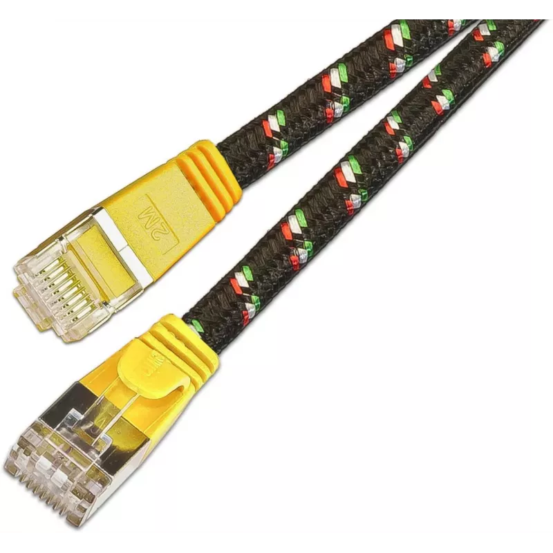 Wirewin Cat.6 SLIM-Tough Patchkabel F/FTP 0,5m Gelb PKW-TOUGH-STP-K6 0.5 GE