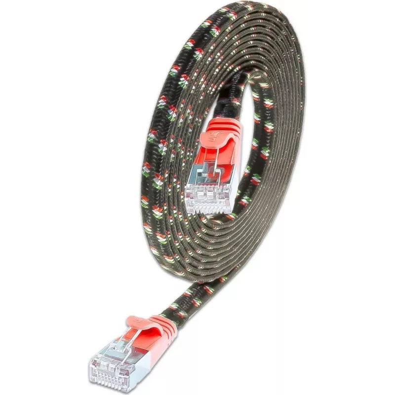 Wirewin SLIM ST6 10 RT - Cat.6 Slim Tough Kabel, F/FTP, 10 m, Rot PKW-TOUGH-STP-K6 10.0 RT