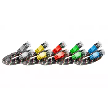 Wirewin SLIM ST6 3 RT - Cat.6 SLIM-Tough Patchkabel, F/FTP, 3,0 m, Rot PKW-TOUGH-STP-K6 3.0 RT