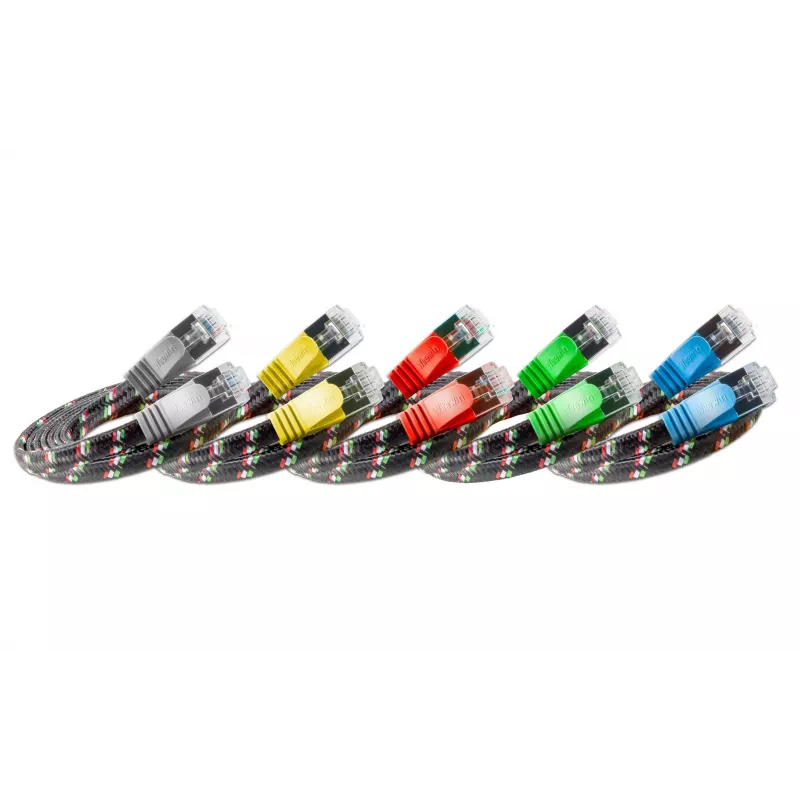 Wirewin SLIM ST6 3 RT - Cat.6 SLIM-Tough Patchkabel, F/FTP, 3,0 m, Rot PKW-TOUGH-STP-K6 3.0 RT