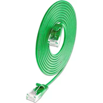 Wirewin Slim Cat6A 10 Gigabit U/UTP Patchkabel, 0,5m, Grün SLIM-L-UU-K6A 0.5 GN