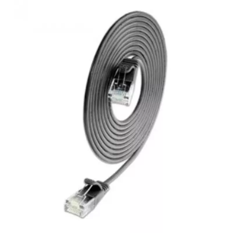 Wirewin SLIM CAT6A 10 Gigabit Slim Patchkabel, U/UTP, 3,6mm Durchmesser, Schwarz, 1,5m SLIM-L-UU-K6A 1.5 BK