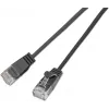 Wirewin Cat6A U/UTP Slim Patchkabel, RJ45, 0,5 m, Schwarz SLIM-L-UU-K6A 2.0 BK