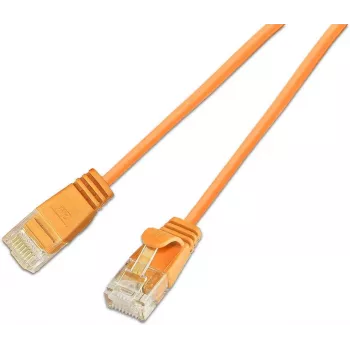 Wirewin SLIM CAT6A 10 Gigabit Light Patchkabel Rund, U/UTP, Ø 3,6 mm, Orange (SLIM-L-UU-K6A 5.0 OR)