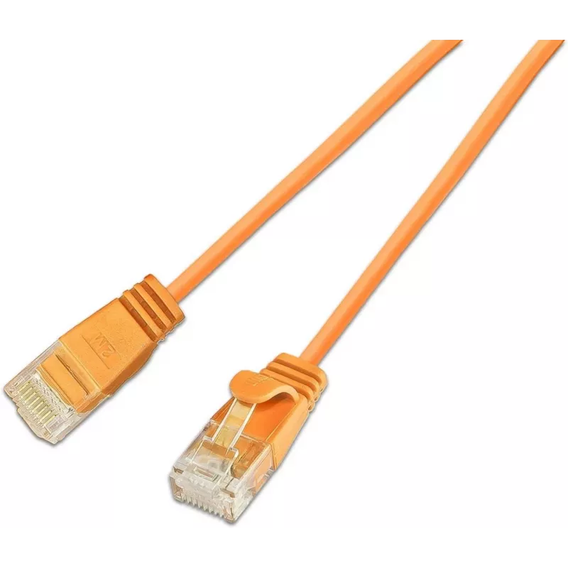 Wirewin SLIM CAT6A 10 Gigabit Light Patchkabel Rund, U/UTP, Ø 3,6 mm, Orange (SLIM-L-UU-K6A 5.0 OR)