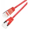 Wirewin Light Patchkabel rund U/FTP Cat 6a Rot 0,1m schlank flexibel PoE PKW-LIGHT-STP-K6A 0.1 RT
