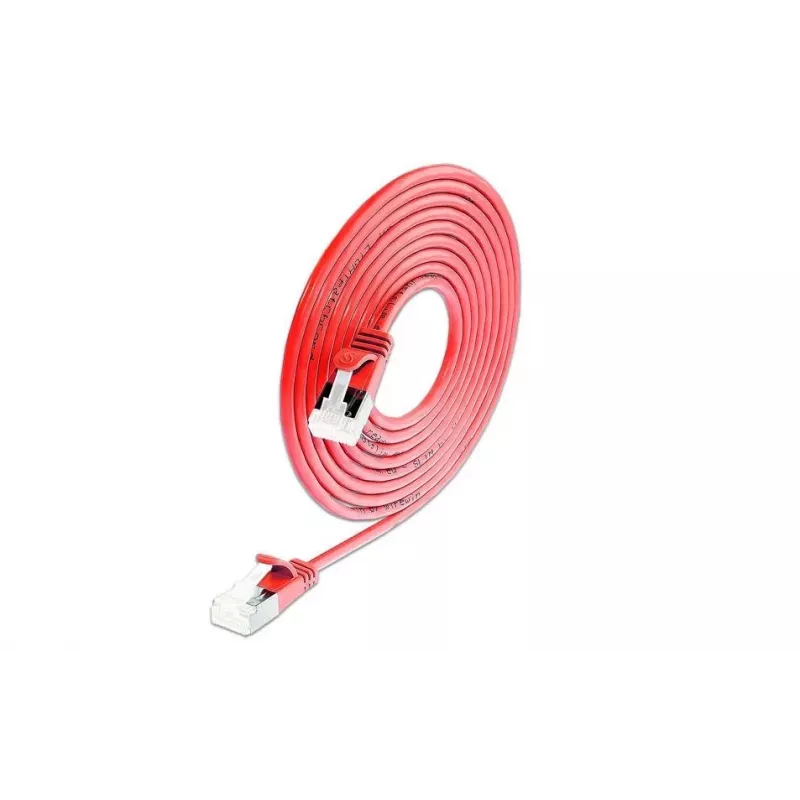 Wirewin Light Patchkabel Rund U/FTP Cat 6a Rot 2,0m Schlank Flexibel PoE (PKW-LIGHT-STP-K6A 2.0 RT)