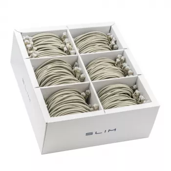 Wirewin SLIM KAT6A 10 Gigabit Light Patchkabel, 0,5 m, U/FTP, Ø 3,8 mm, Grau, 90er-Pack (SLIM-LS-K6A 0.5 90)
