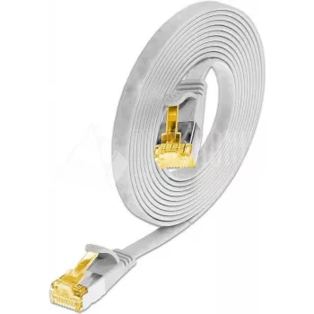 Wirewin Cat6a U/FTP Slim Patchkabel, 0,1m, Weiß, RJ45, 10G, 500MHz PKW-STP-SLIM-K6A 0.1 WS