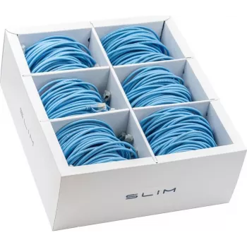 Wirewin SLIM KAT6A 10 Gigabit Light Patchkabel, 1,5m, U/FTP, Ø 3,8mm, Blau, 60er-Pack SLIM-LS-K6A 1.5 BL 60