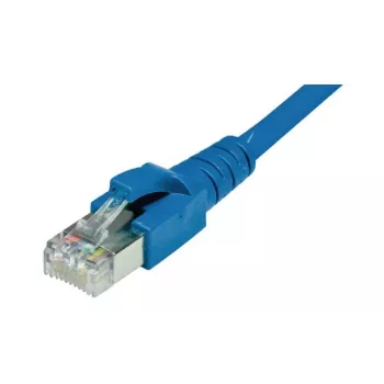 Dätwyler unilan CAT 6a S/FTP Patchkabel, RJ45 auf RJ45, 1 m, LSZH, Blau 653 708