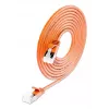 Wirewin SLIM-LS-K6A 0,15 OR 50 Cat6A Slim Ethernet Patchkabel, 0,15m, U/FTP, Orange, 50er-Pack