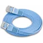 Wirewin Triotronik 0,15m Cat6 U/FTP Slim Ethernet Patchkabel, RJ45 Stecker zu Stecker, Blau PKW-STP-SLIM-KAT6 0.15 BL