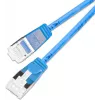 Wirewin SLIM-LS-K6A 0.25 BL 50 Cat.6A U/FTP Slim Ethernet Patchkabel, 0,25m, Blau, 50er-Pack