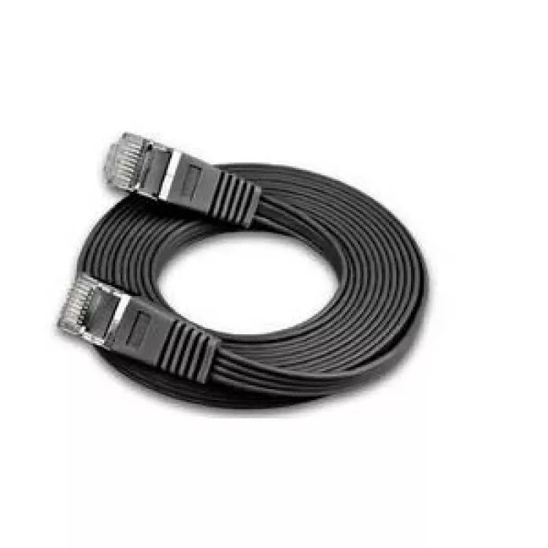 Wirewin Cat6 U/FTP Slim Ethernet Patchkabel, RJ45 Stecker zu Stecker, 0,25m, Schwarz PKW-STP-SLIM-KAT6 0.25 SW