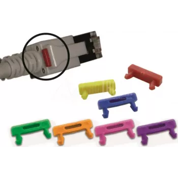 Wirewin PKL-LED CLIP GE LED-Kabelclip für RJ45-Patchkabel, Gelb