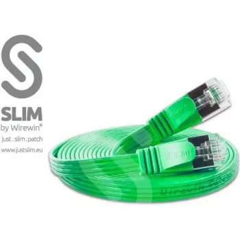 Wirewin Cat6 U/FTP Slim Ethernet Patchkabel 0,75m Grün PKW-STP-SLIM-KAT6 0.75 GN