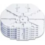 Optotec FOCUS-SAMR-HD4-12H Spleißmodul für LFC-Gehäuse, 4 Single Reduced (CTR) Spleißkassetten, max. 48 Fasern, FTTx