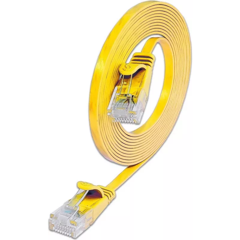 Wirewin Cat.6 U/UTP Slim Patchkabel, 0,15 m, Gelb PKW-SLIM-KAT6 0.15 GE